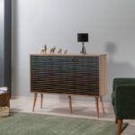 Μπουφέ Mente 2 SONOMA OAK ΜΕΛΑΜΙΝΗ 120x36xH90cm ed1373