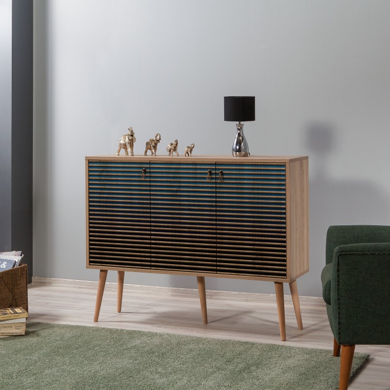 1373_0-800x800 Μπουφέ Mente 2 SONOMA OAK ΜΕΛΑΜΙΝΗ 120x36xH90cm ed1373 - Image 1