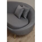 Uscire τριθέσιος καναπές Ύφασμα γκρι 255x120x85cm ed13758 - Image 4