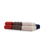 Γωνιακός καναπές Doblo με Pouffe Multicolor 315x210cm ed13772 - Image 2