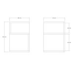 Βοηθητικό τραπέζι Carol Sapphire 29 6x31 4x45cm ed13775 - Image 2