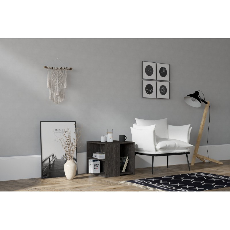 13784_0-800x800 Βοηθητικό τραπέζι Marry ανθρακί 50x50x50cm ed13784 - Image 1