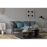 Τραπέζι σαλονιού Holly ανθρακί μελαμίνη 80x50x40εκ ed13786