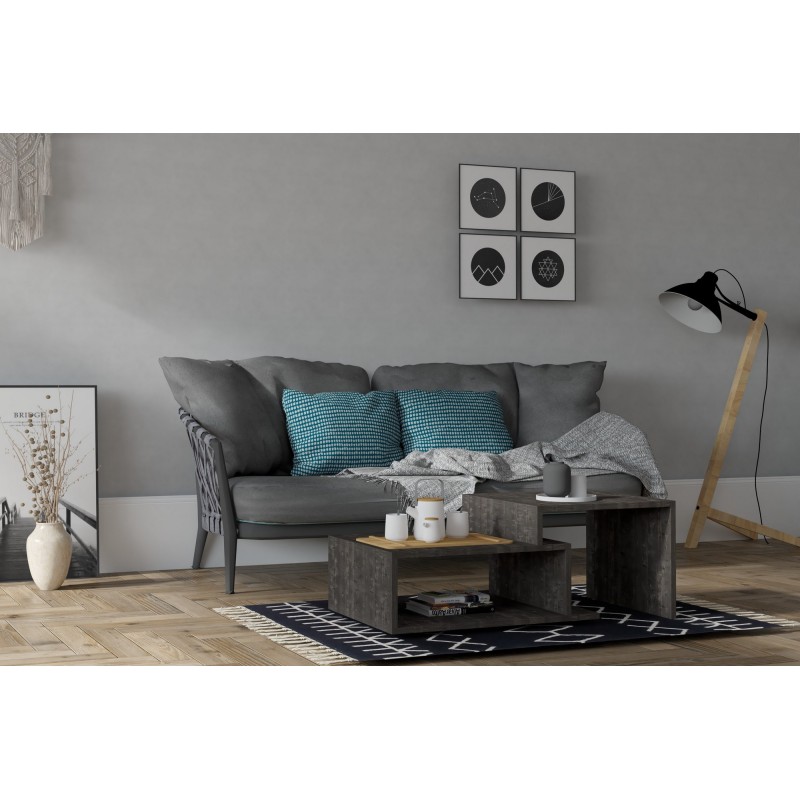 13786_0-800x800 Τραπέζι σαλονιού Holly ανθρακί μελαμίνη 80x50x40εκ ed13786 - Image 1