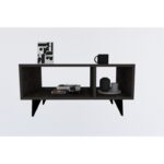 Τραπεζάκι σαλονιού Chiara ανθρακί 80x50x40cm μελαμίνη ed13790 - Image 4