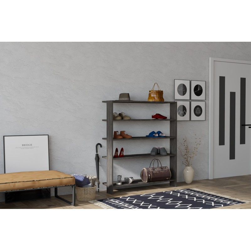 13794_0-800x800 Παπουτσοθήκη Soul ανθρακί χρώμα μελαμίνη 100x29 6x120cm ed13794 - Image 1