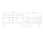 Τραπέζι σαλονιού Bert Sapphire μελαμίνη 90x60x40εκ ed13798 - Image 2