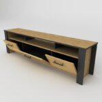 Έπιπλο τηλεόρασης Manhattan 180x35x48 7cm μελαμίνη ed1379 - Image 3