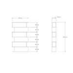 Βιβλιοθήκη Hector Sapphire μελαμίνη 90x22x162 6εκ ed13800 - Image 2