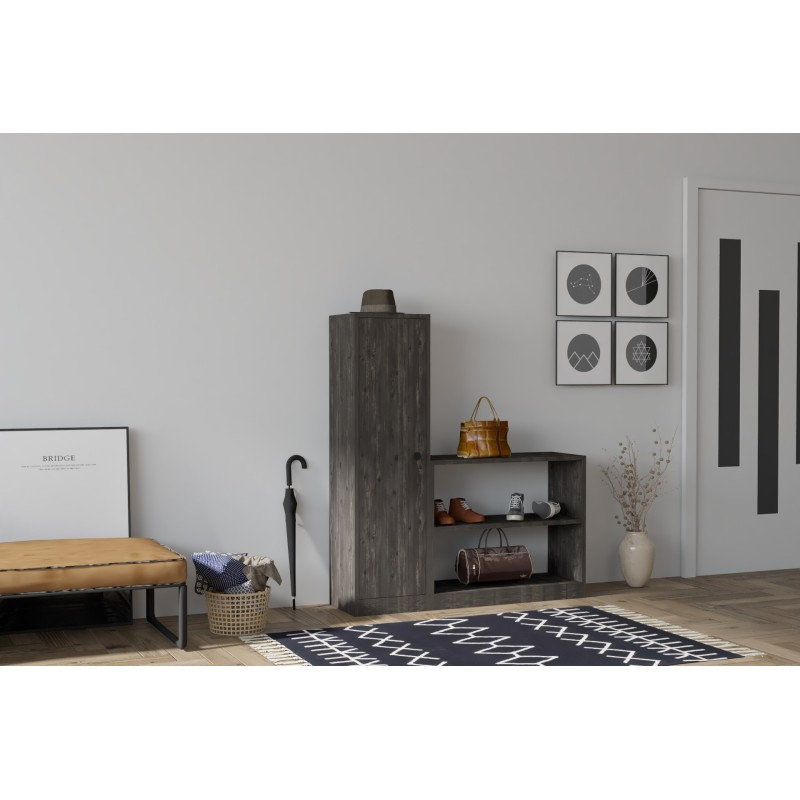 13802_0-800x800 Έπιπλο εισόδου Daisy ανθρακί μελαμίνη 100x29 6x120εκ ed13802 - Image 1