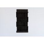 Βιβλιοθήκη Alex ανθρακί χρώμα μελαμίνη 80x21 8x160cm ed13807 - Image 3