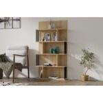 Βιβλιοθήκη Alex Sapphire χρώμα μελαμίνη 80x21 8x160cm ed13808