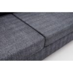 Καναπές τριθέσιος Salo ανθρακί 211x83x86cm ed13815 - Image 4