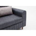 Καναπές τριθέσιος Salo ανθρακί 211x83x86cm ed13815 - Image 3