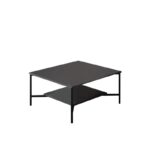 Τραπεζάκι σαλονιού Bicolore ανθρακί μαύρο 80x40cm ed13820 - Image 3