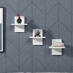 Ράφι τοίχου Quincy άσπρη μελαμίνη 25 4x17 6cm ed13869