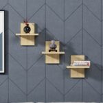 Ράφι τοίχου Quincy Oak μελαμίνη 25 4x17 6cm ed13870