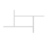 Ραφιέρα Ryan άσπρο μελαμίνη 98 9x14 6x55 5εκ ed13873 - Image 2