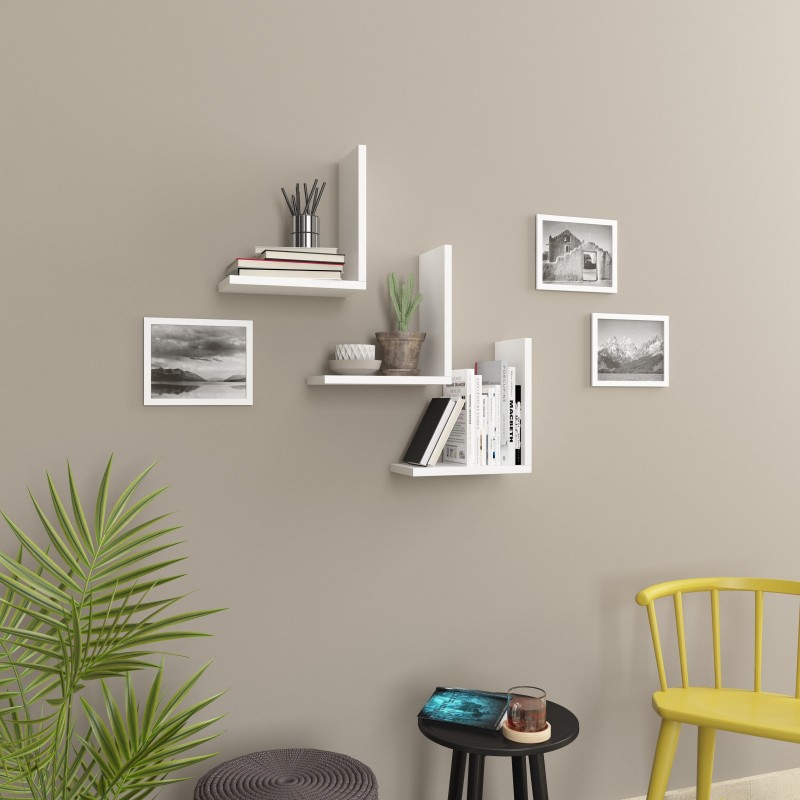 13874_0-800x800 Ραφιέρα Wesley άσπρο μελαμίνη 30x16x11εκ ed13874 - Image 1