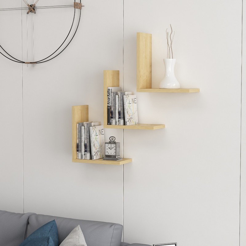 13878_0-800x800 Ραφιέρα Wesley δρυς μελαμίνη 30x16x11εκ ed13878 - Image 1