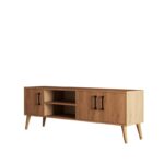 Έπιπλο τηλεόρασης Extre oak 150x34x52cm ed1388 - Image 3
