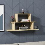 Ραφιέρα τοίχου Pasific oak χρώμα 90x19 6x45 4cm ed13894