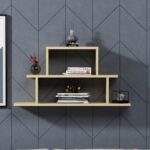 Ραφιέρα τοίχου Pasific oak χρώμα 90x19 6x45 4cm ed13894 - Image 3