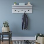 Κρεμάστρα ραφιέρα άσπρη 90x31 4x19 6cm ed13896