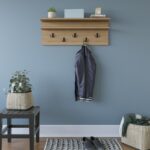 Κρεμάστρα ραφιέρα oak 90x31 4x19 6cm ed13900