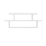 Ραφιέρα Seneca άσπρο μελαμίνη 114 6x14 6x44 6εκ ed13903 - Image 2