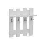 Ραφιέρα Utica άσπρο μελαμίνη 57x18 2x59 6εκ ed13904 - Image 4