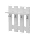 Ραφιέρα Utica άσπρο μελαμίνη 57x18 2x59 6εκ ed13904 - Image 3