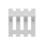 Ραφιέρα Utica άσπρο μελαμίνη 57x18 2x59 6εκ ed13904 - Image 2