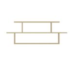 Ραφιέρα Seneca δρυς μελαμίνη 114 6x14 6x44 6εκ ed13906 - Image 2