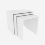 Τραπέζι σαλονιού Nora άσπρο χρώμα 48 6x35x45cm ed13911 - Image 3