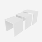 Τραπέζι σαλονιού Nora άσπρο χρώμα 48 6x35x45cm ed13911 - Image 2