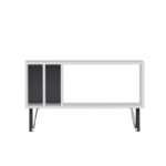 Έπιπλο τηλεόρασης Arven λευκό ανθρακί 90x25x53cm ed13917 - Image 2