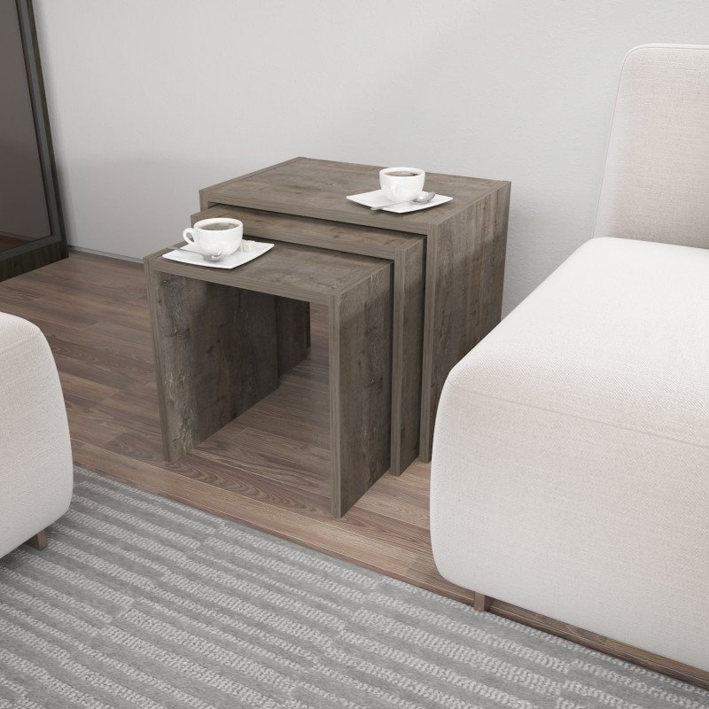 13918_0-800x800 Τραπέζι σαλονιού Nora σκούρο γκρι χρώμα 48 6x35x45cm ed13918 - Image 1