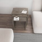 Τραπέζι σαλονιού Nora σκούρο γκρι χρώμα 48 6x35x45cm ed13918 - Image 5