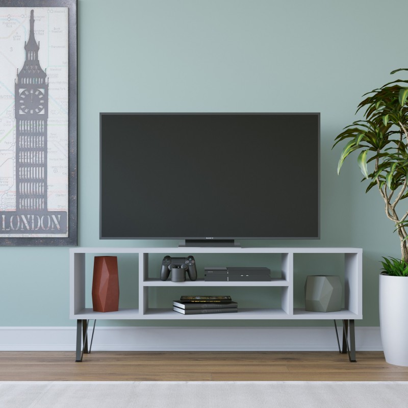 13921_0-800x800 Έπιπλο τηλεόρασης Garvin λευκό 120x25x46 6cm ed13921 - Image 1