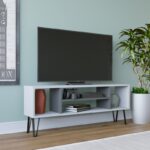 Έπιπλο τηλεόρασης Garvin λευκό ανθρακί 120x25x46 6cm ed13923 - Image 3