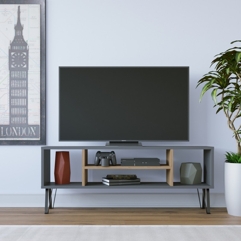 13928_0-800x800 Έπιπλο τηλεόρασης Garvin ανθρακί oak 120x25x46 6cm ed13928 - Image 1