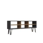 Έπιπλο τηλεόρασης Jude ανθρακί Oak 120x25x46 6cm ed13946 - Image 2
