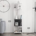 Βιβλιοθήκη Abis Narrow άσπρη ανθρακί μελαμίνη 43 6x26 8x165cm ed13950 - Image 3