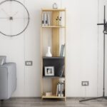 Βιβλιοθήκη Abis Narrow ανθρακί μελαμίνη 43 6x26 8x165cm ed13955 - Image 3