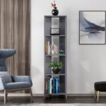 Βιβλιοθήκη Paxton ανθρακί μελαμίνη 43 4x31 5x160εκ ed13956 - Image 2