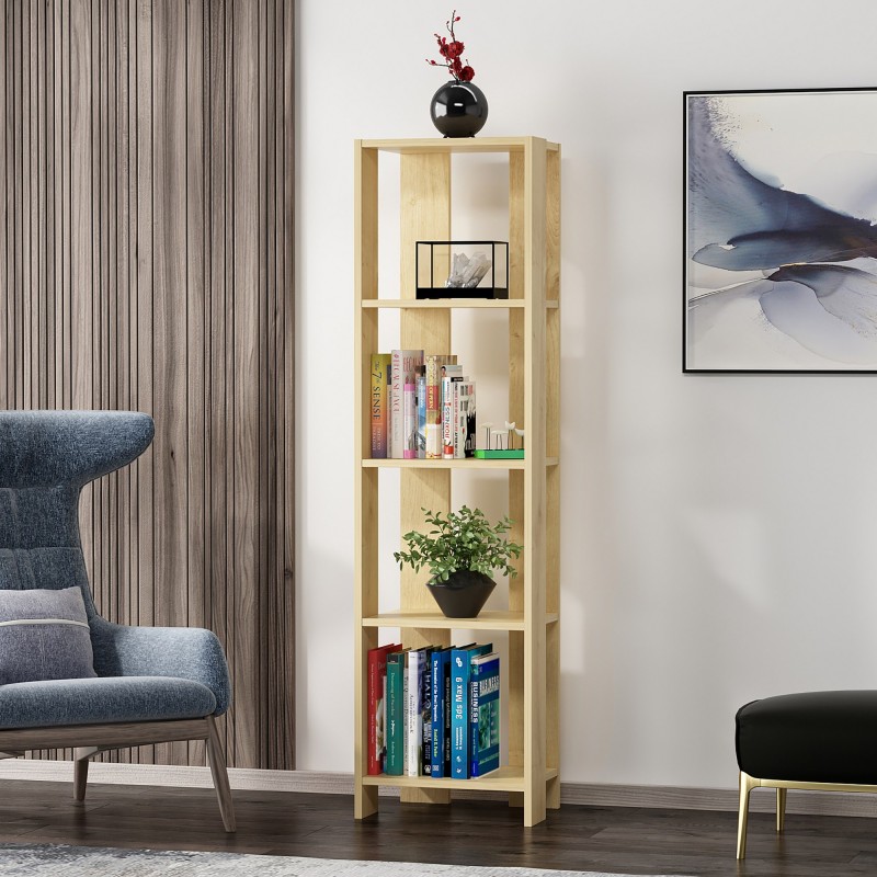 13958_0-800x800 Βιβλιοθήκη Paxton δρυς μελαμίνη 43 4x31 5x160εκ ed13958 - Image 1