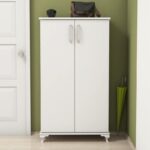 Έπιπλο εισόδου παπουτσοθήκη Asta άσπρο χρώμα μελαμίνη 72x32 5x120cm ed1396 - Image 5