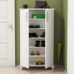 Έπιπλο εισόδου παπουτσοθήκη Asta άσπρο χρώμα μελαμίνη 72x32 5x120cm ed1396 - Image 4