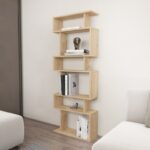 Βιβλιοθήκη Bates δρυς μελαμίνη 60x19 6x160εκ ed13970 - Image 4